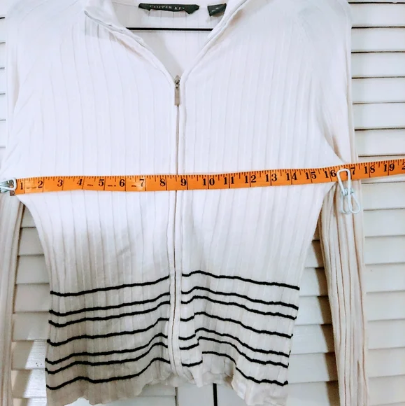 Copper Key Ribbed Cardigan - Picture 6 of 13